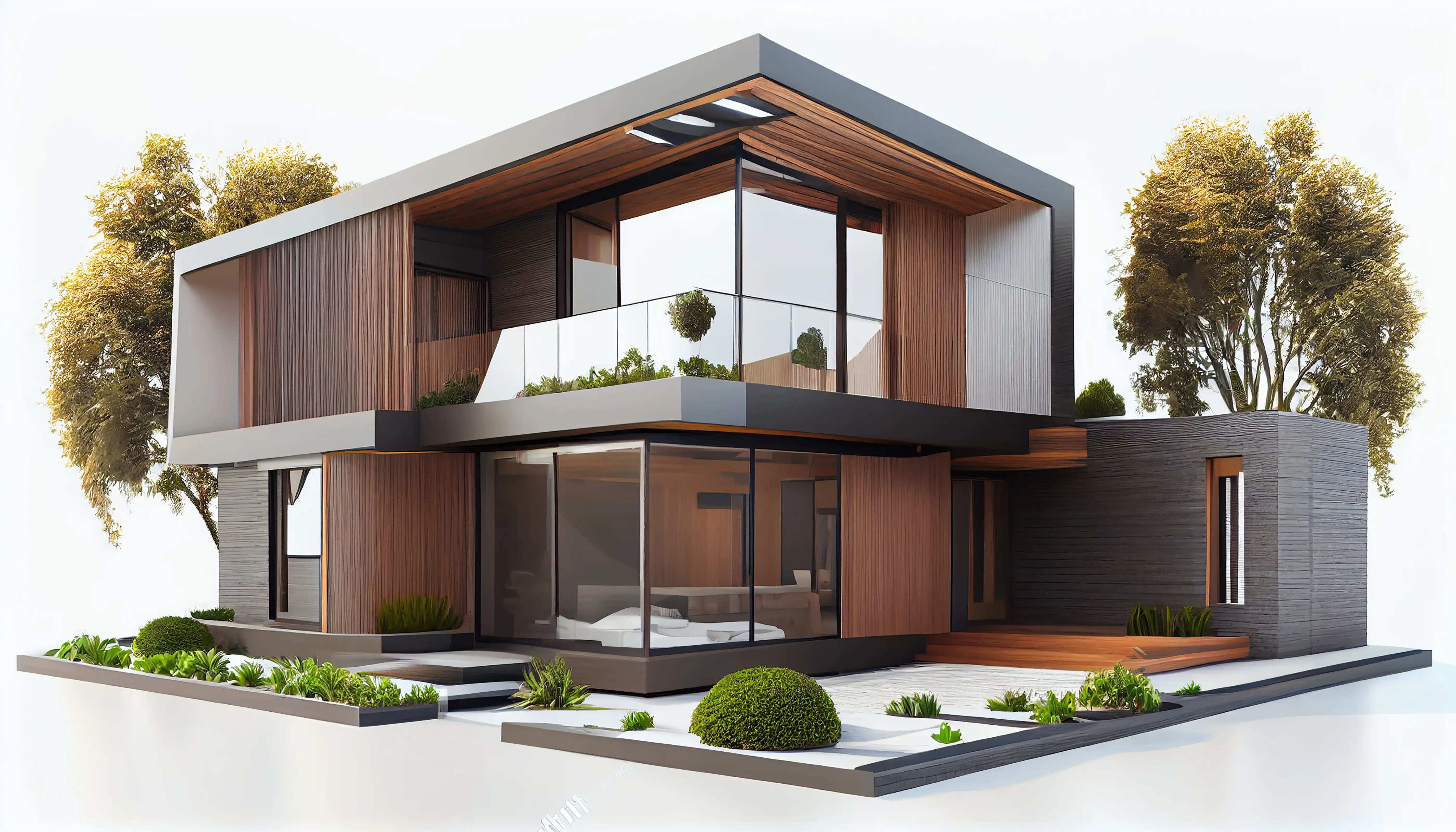 Modern house exterior